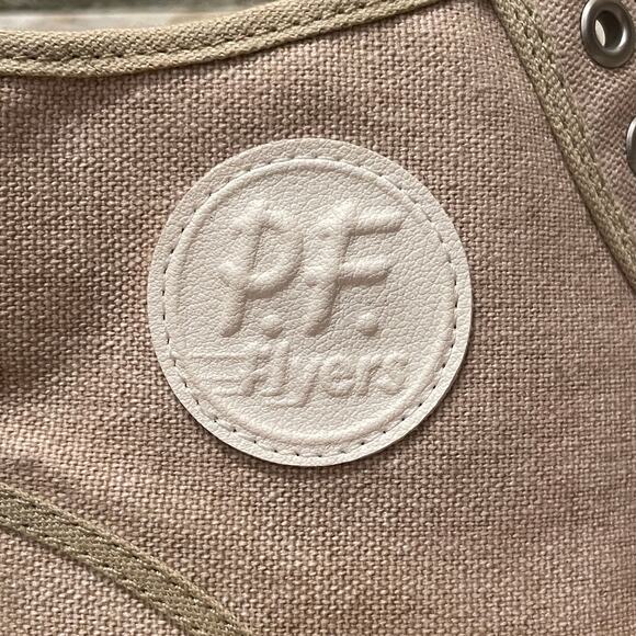 PF Flyers Center Hi 10.5M Sandstone Sneakers | Retro Canvas High Top Shoes NWOB - Picture 7 of 13